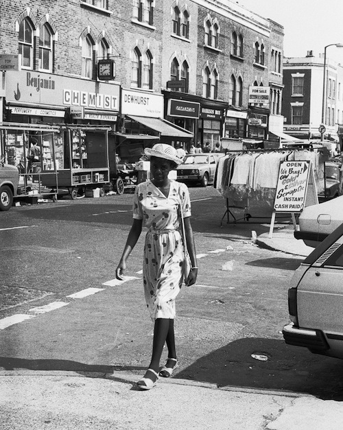 Lady in Summer Dress Chatsworth Road 1980's